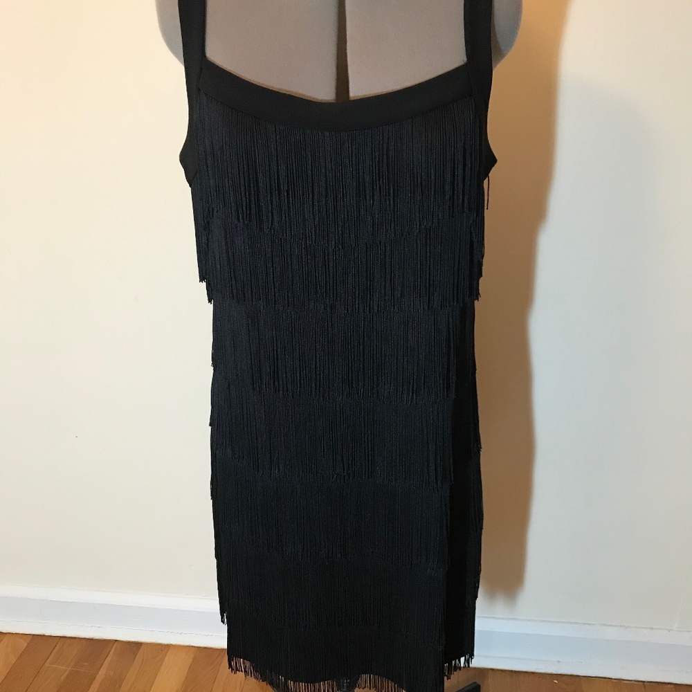 Black Fringe Dress